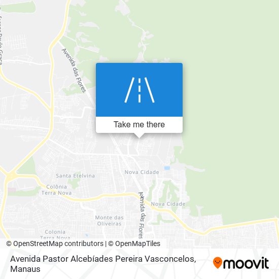 Avenida Pastor Alcebíades Pereira Vasconcelos map