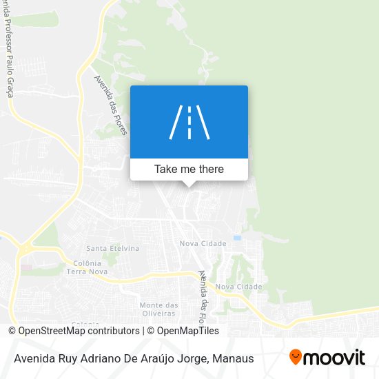 Avenida Ruy Adriano De Araújo Jorge map