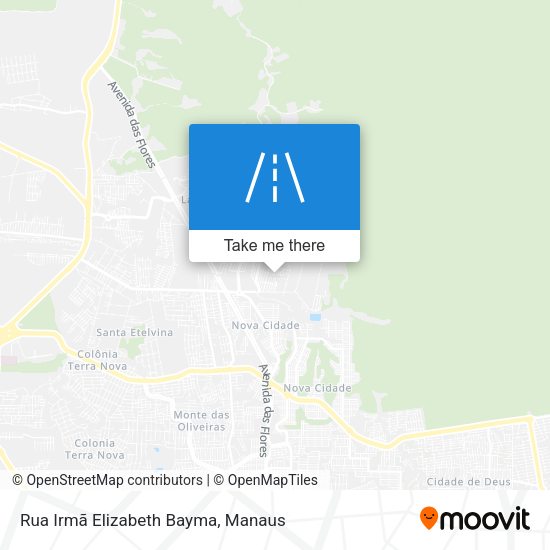Rua Irmã Elizabeth Bayma map