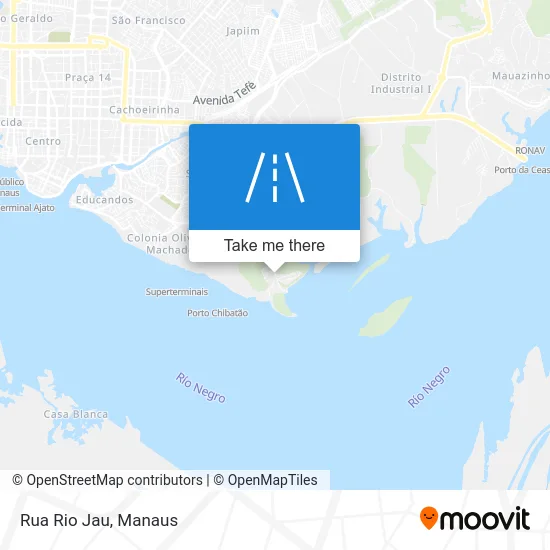 Rua Rio Jau map