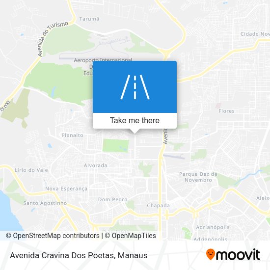 Avenida Cravina Dos Poetas map