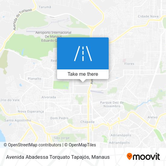 Avenida Abadessa Torquato Tapajós map