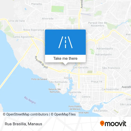 Rua Brasilia map