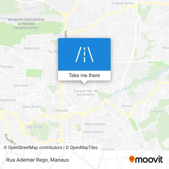Rua Ademar Rego map
