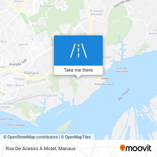 Rua De Acesso A Motel map