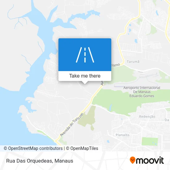 Rua Das Orquedeas map