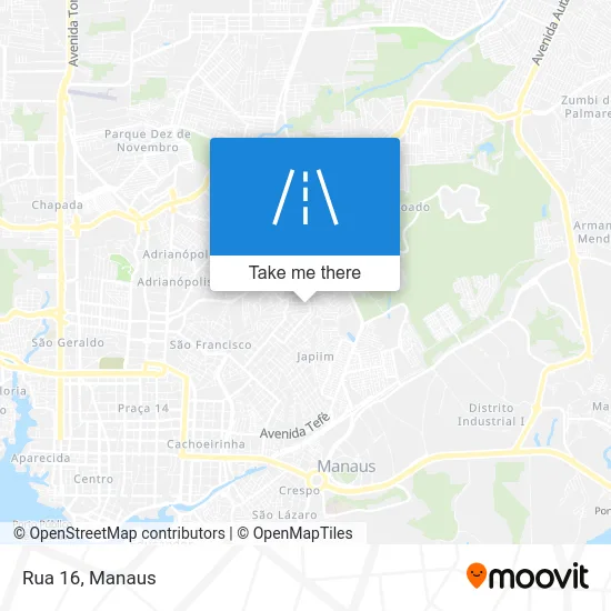 Rua 16 map