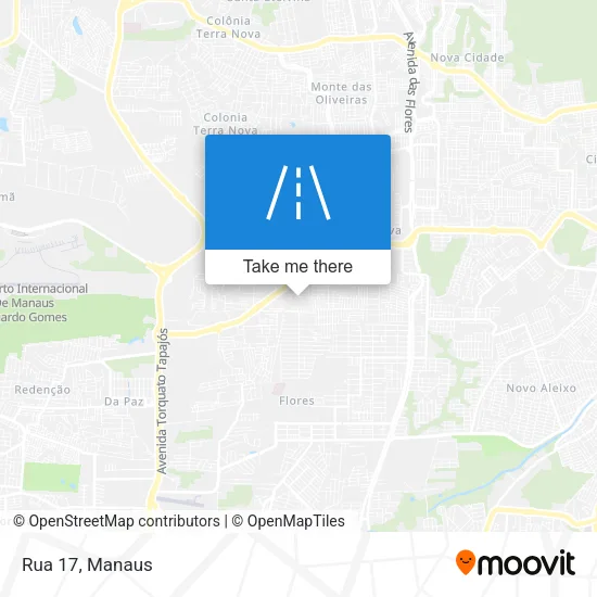 Rua 17 map