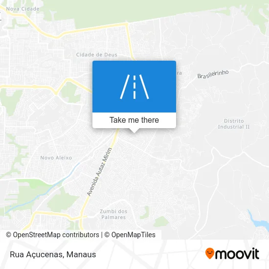 Rua Açucenas map