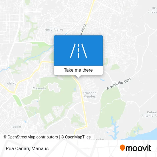 Rua Canari map
