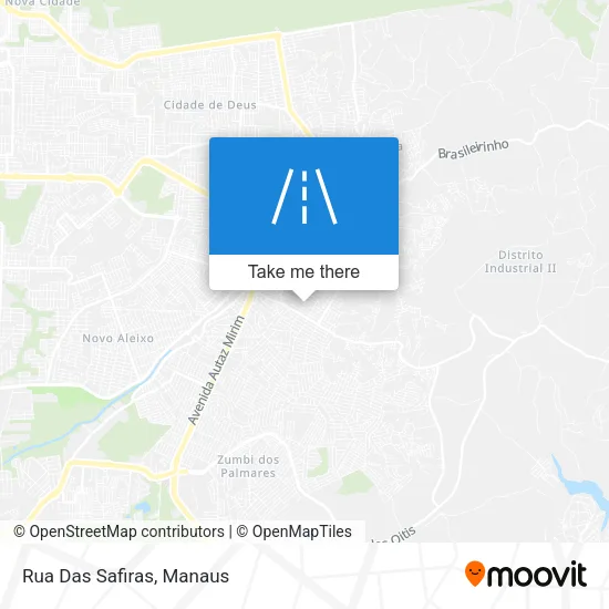 Rua Das Safiras map