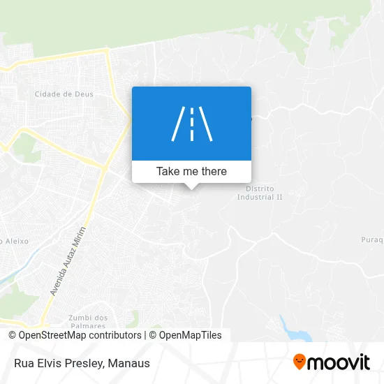 Rua Elvis Presley map