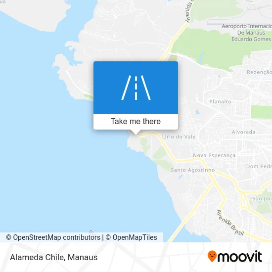 Alameda Chile map