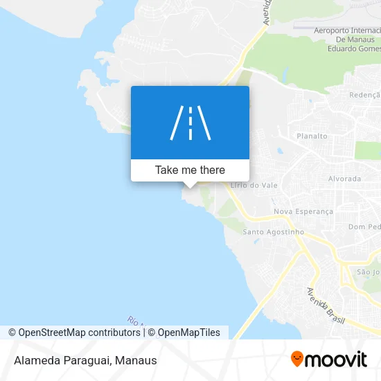 Alameda Paraguai map