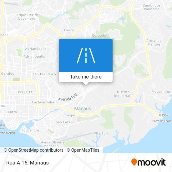Rua A 16 map