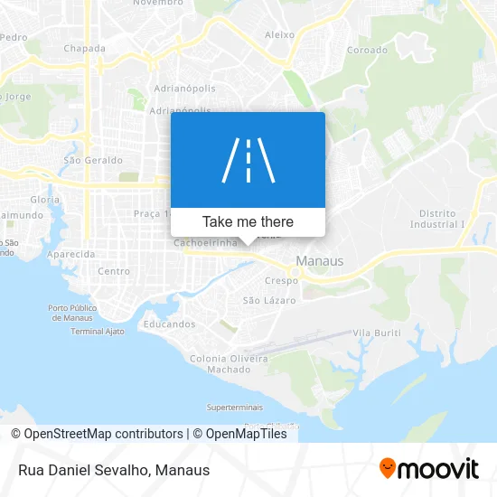 Rua Daniel Sevalho map