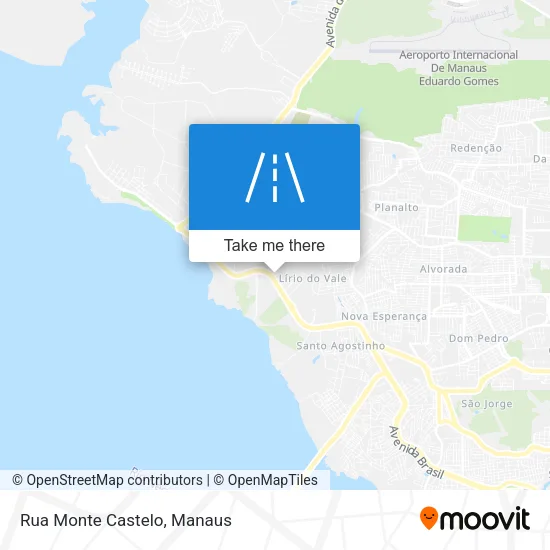 Rua Monte Castelo map