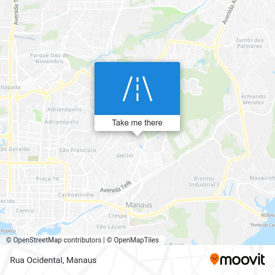 Rua Ocidental map