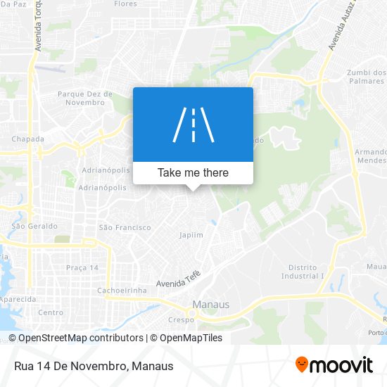 Mapa Rua 14 De Novembro