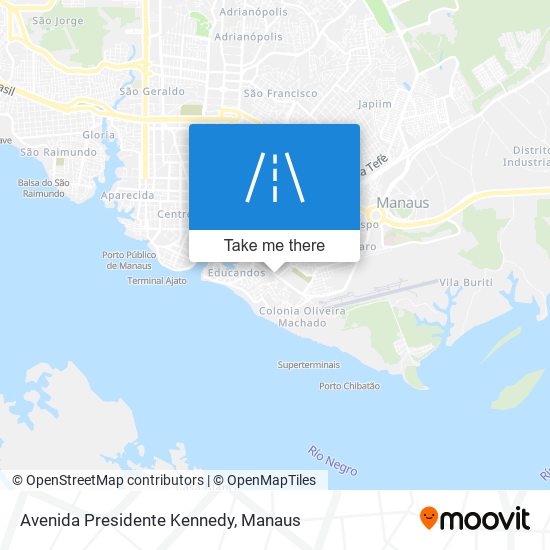 Mapa Avenida Presidente Kennedy