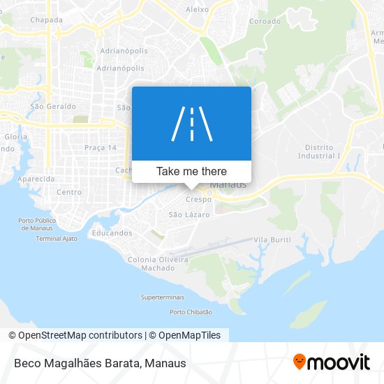 Mapa Beco Magalhães Barata