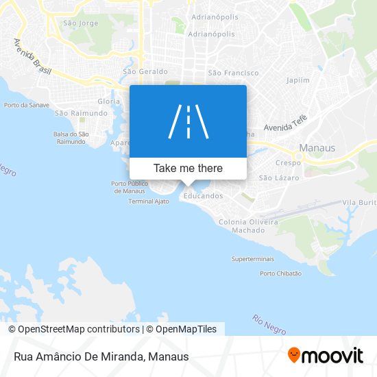 Mapa Rua Amâncio De Miranda