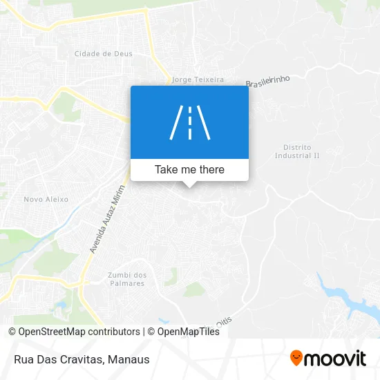 Rua Das Cravitas map