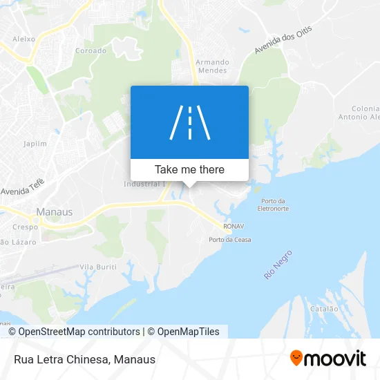 Rua Letra Chinesa map