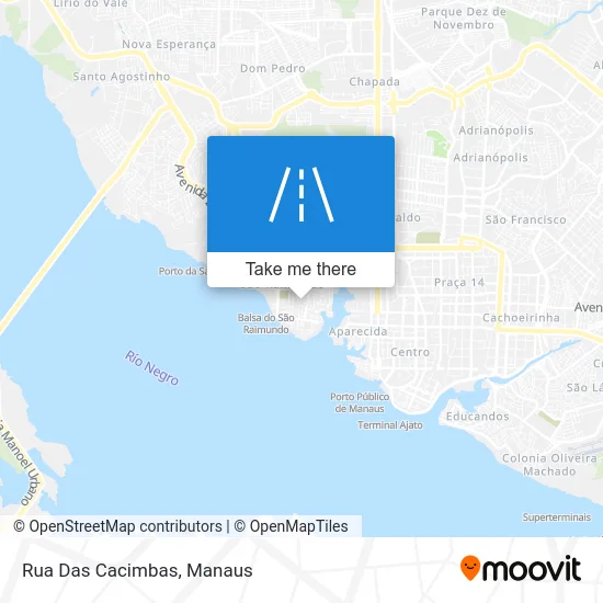 Rua Das Cacimbas map