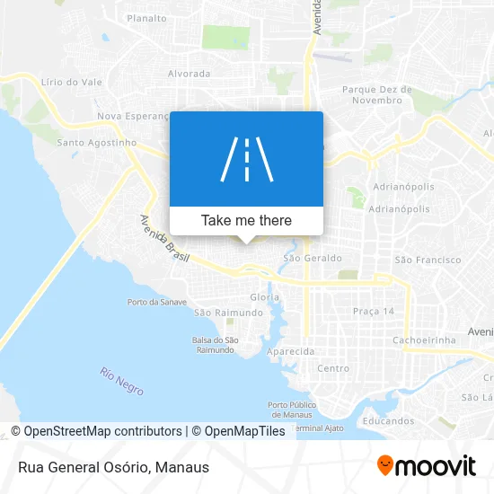 Rua General Osório map