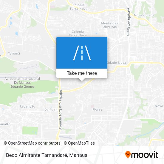 Beco Almirante Tamandaré map