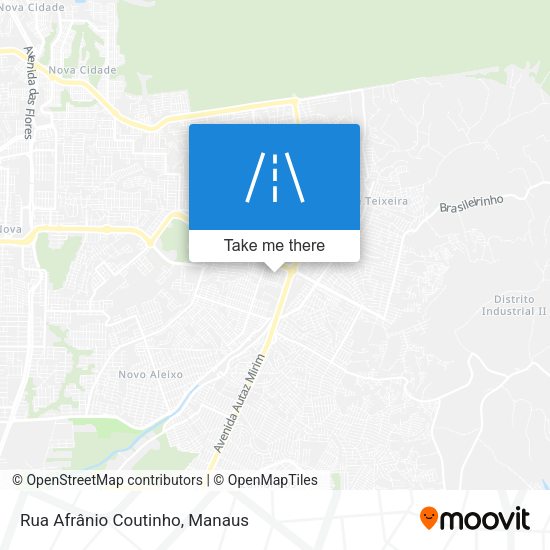 Rua Afrânio Coutinho map