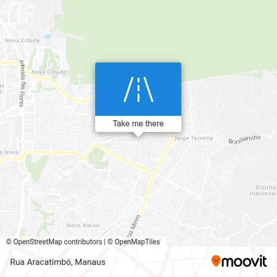 Rua Aracatimbó map