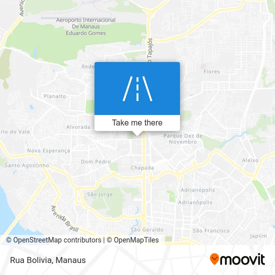 Rua Bolivia map