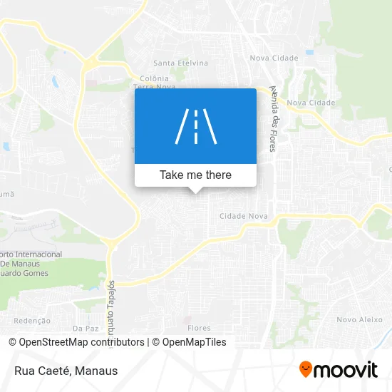 Rua Caeté map