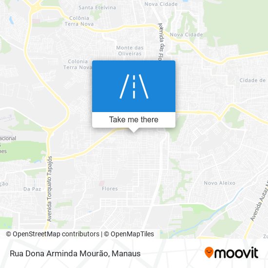 Mapa Rua Dona Arminda Mourão