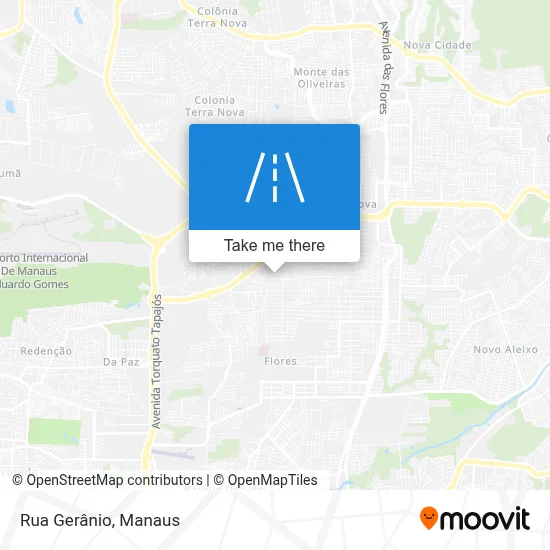 Rua Gerânio map