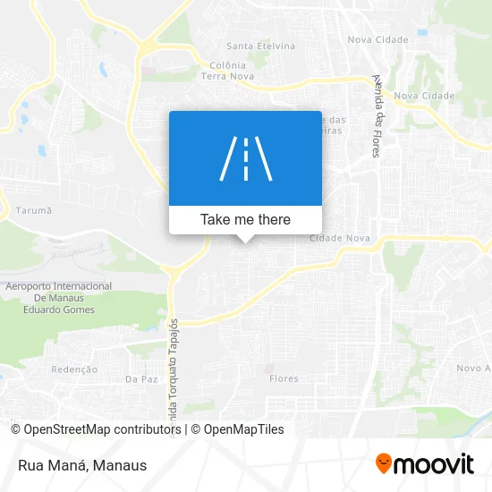 Rua Maná map