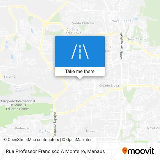 Rua Professor Francisco A Monteiro map