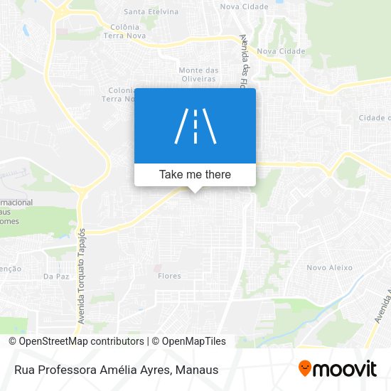 Rua Professora Amélia Ayres map