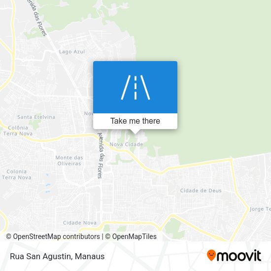 Rua San Agustin map