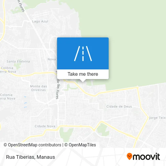 Rua Tiberias map