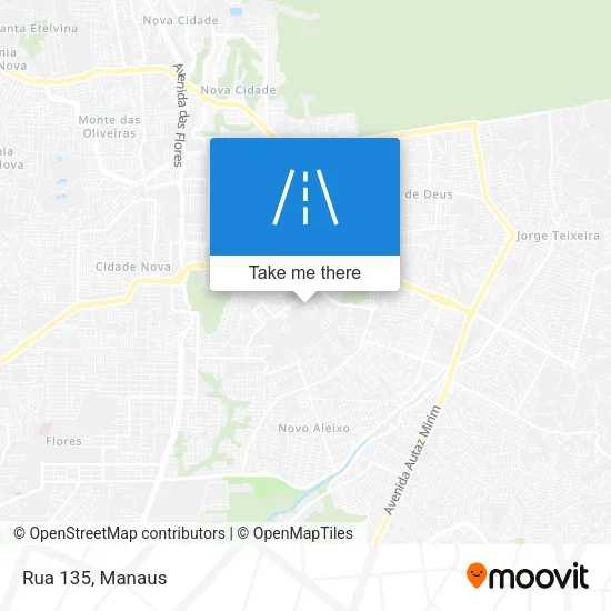 Rua 135 map