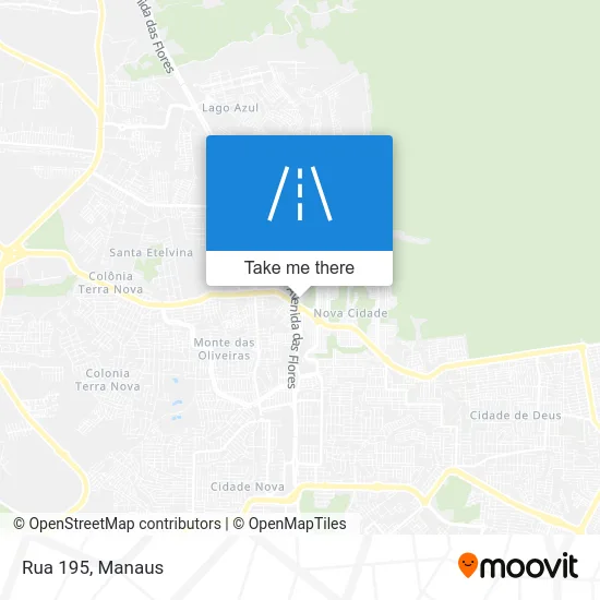 Rua 195 map