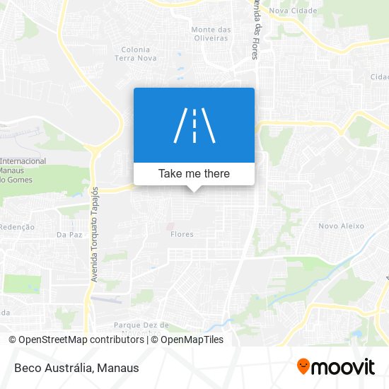 Beco Austrália map