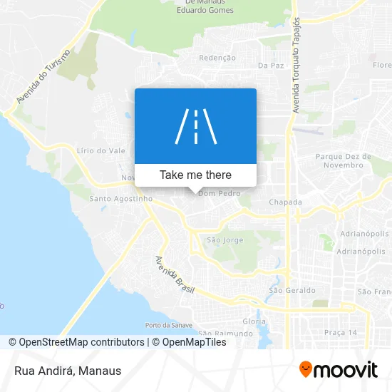 Rua Andirá map