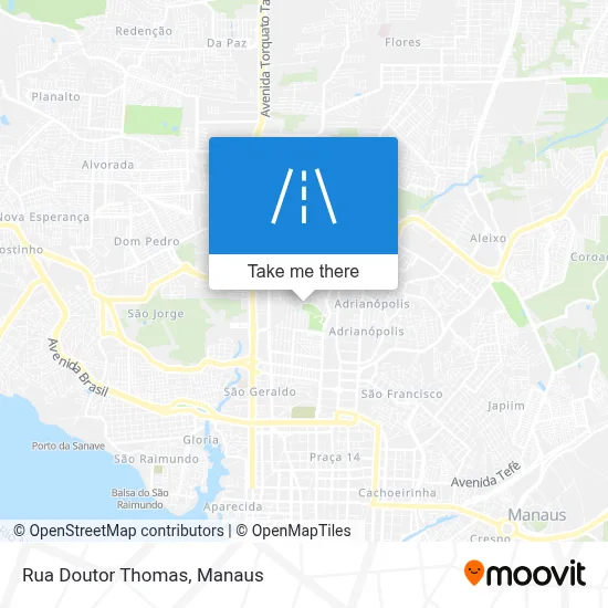 Rua Doutor Thomas map