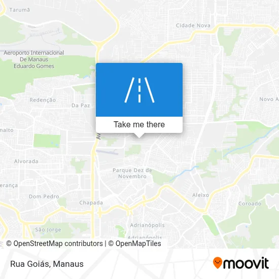 Rua Goiás map