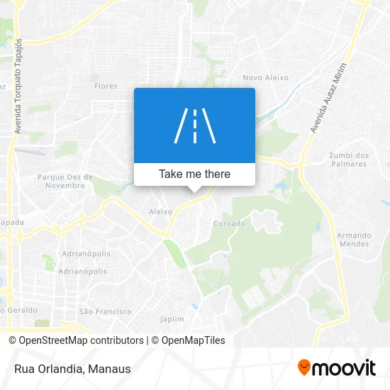 Rua Orlandia map