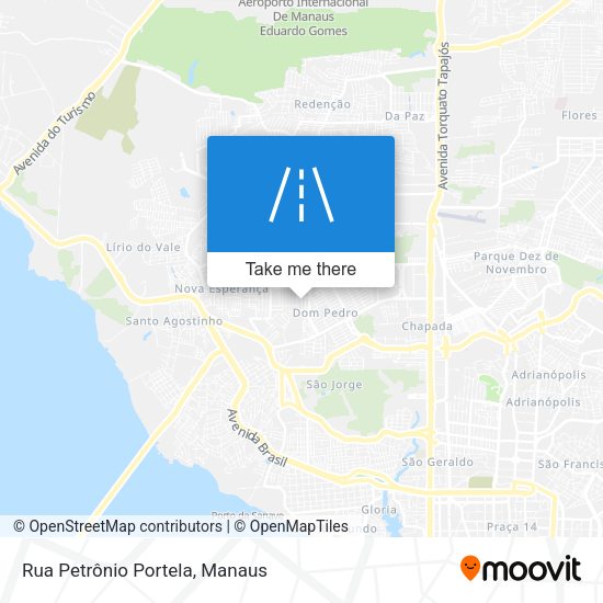 Rua Petrônio Portela map